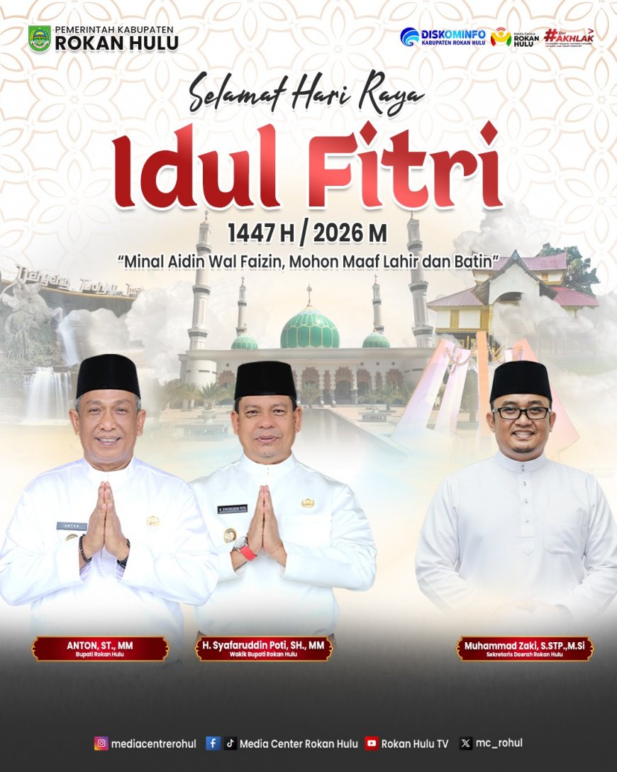 Open House Pejabat Rohul Dibatasi Sehari, Ikuti Edaran Mendagri Kurangi Seremonial Lebaran