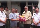 Rumah Korban Kebakaran di Rohul Dibangun Kembali, Bupati Anton Turun Langsung