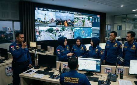 TRC 112 Pekanbaru Resmi Diluncurkan, Satu Nomor untuk Semua Laporan Darurat