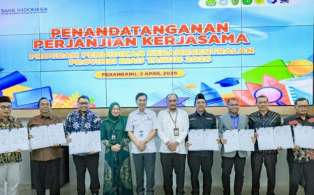 BI Riau Perpanjang Kerja Sama dengan 7 Kampus, Fokus Literasi Ekonomi Mahasiswa