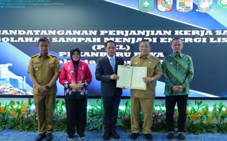 Pekanbaru Raya Siap Olah 2.000 Ton Sampah per Hari Jadi Energi, MoU PSEL Diteken