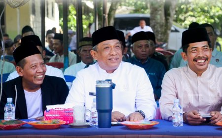Desa Antikorupsi Pasir Luhur Gelar Halalbihalal, Bupati Rohul Serap Aspirasi Infrastruktur Warga