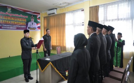 Pemkab Kampar Lantik 5 Pejabat Baru, Fokus Perkuat Kinerja