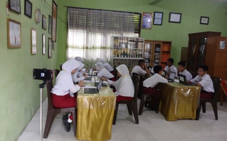 Sempat Terkendala Wifi, TKA di SD Negeri 88 Pekanbaru Pakai Sistem Sesi
