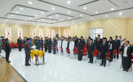 Sekda Rohil Lantik 43 Pejabat, Tekankan Peran ASN sebagai Penggerak Kinerja Birokrasi