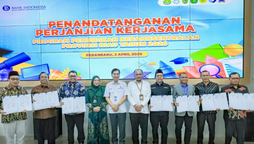 BI Riau Perpanjang Kerja Sama dengan 7 Kampus, Fokus Literasi Ekonomi Mahasiswa