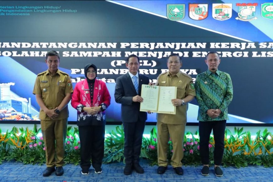 Pekanbaru Raya Siap Olah 2.000 Ton Sampah per Hari Jadi Energi, MoU PSEL Diteken