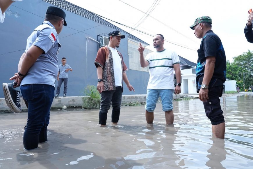 Banjir Marpoyan Damai Telan Korban, Wako Pekanbaru Soroti Drainase Jalan Soekarno Hatta