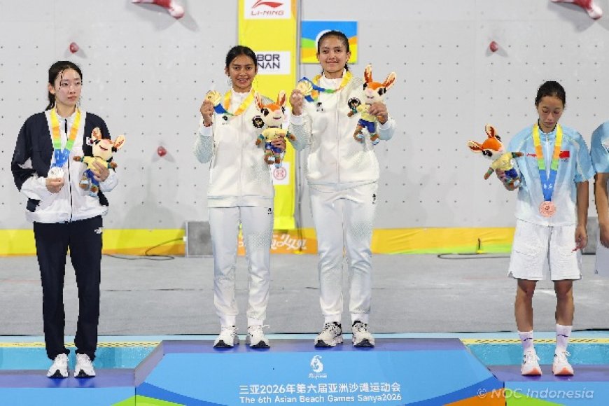 Pecahkan Rekor Dunia, Indonesia Sabet Emas Panjat Tebing di Asian Beach Games 2026