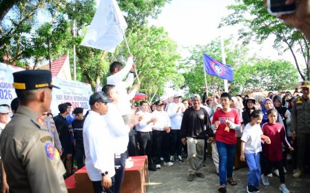 May Day 2026 di Kampar Diwarnai Jalan Santai, Bupati Tekankan Sinergi untuk Kesejahteraan Pekerja