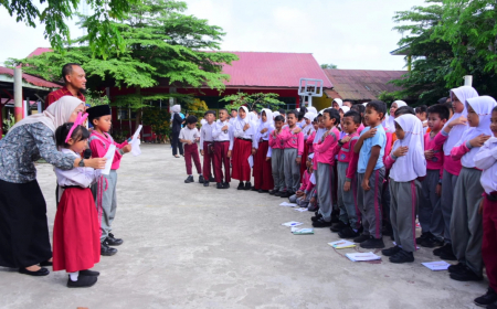 Diskominfotik Bengkalis Edukasi Siswa SD tentang Literasi Digital dan Anti Bullying