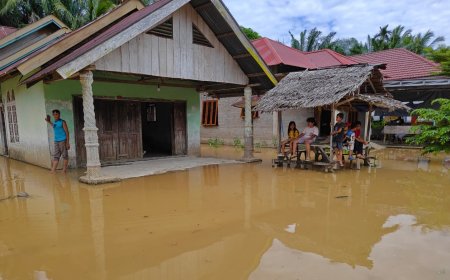 Banjir Luapan Sungai Kuantan Rendam 526 Rumah di Kuansing, BPBD Minta Warga Tetap Waspada