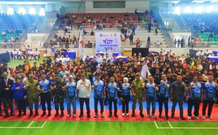 Ratusan Karateka dari Tiga Provinsi Bertarung di Pekanbaru Open National Karate Championship 2026