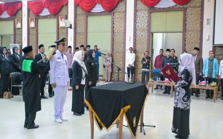 Wabup Kampar Lantik 33 Pejabat dan Kepala Sekolah, Tekankan Integritas serta Pelayanan Publik