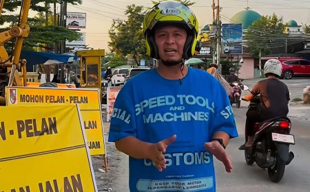 Jalan Rambutan Pekanbaru Mulai Diaspal Ulang, Wako Agung Minta Warga Bersabar