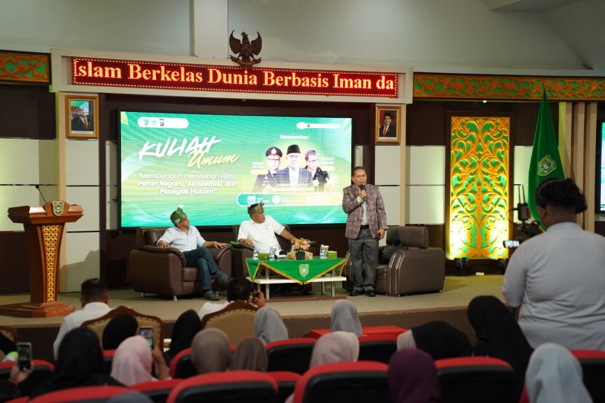 UIR Hadirkan Menteri LH dan Rocky Gerung, Kuliah Umum Bahas Peradaban Hijau dan Krisis Lingkungan