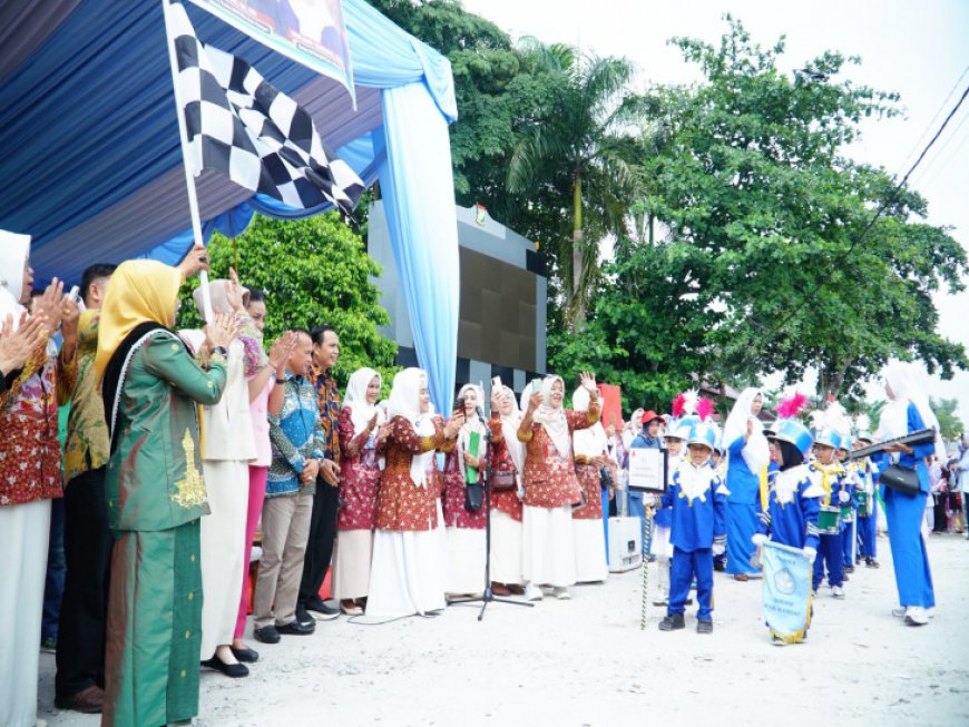 Ribuan Anak TK dan PAUD Ramaikan Karnaval Hari Anak Nasional di Bangkinang