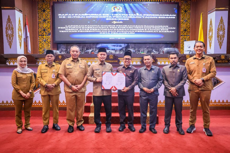 Pemko Pekanbaru Tambah Dua OPD Baru