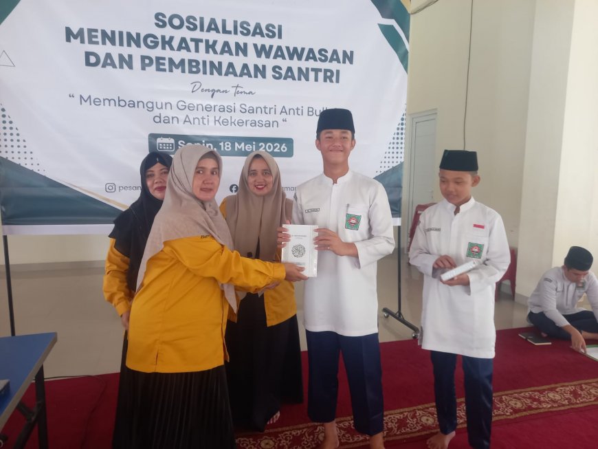 Forum Puspa Madani Kampar Edukasi Santri Bahaya Bullying, Judi Online hingga Narkoba di Pesantren
