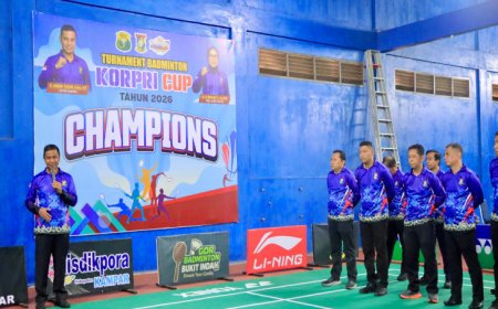 Bupati Kampar Dorong Lahirnya Atlet Baru Lewat Turnamen Badminton KORPRI CUP 2026
