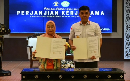 Unri dan Kemenkum Riau Perkuat Kolaborasi Hukum, Dorong Kebijakan Publik Berbasis Kajian Akademik