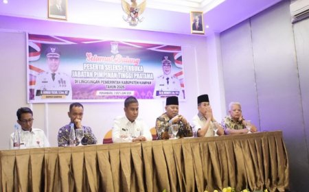 33 Kandidat Bersaing Isi Lima Jabatan Strategis Pemkab Kampar, Bupati Pantau Langsung Seleksi JPT Pratama
