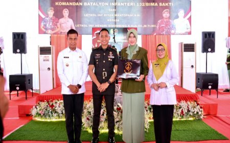 Sertijab Danyonif 132/Bima Sakti, Bupati Kampar Optimistis Sinergi Keamanan dan Pembangunan Makin Kuat