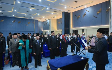 42 ASN Dilantik, Wawako Pekanbaru Tegaskan Hasil Manajemen Talenta
