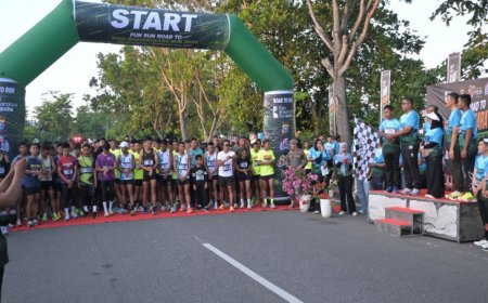 Dilepas Bupati, Ribuan Warga Meriahkan Fun Run di Kampar