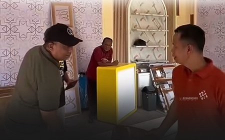 Bupati Rohul Tinjau Persiapan Stand Bazar MTQ Riau,