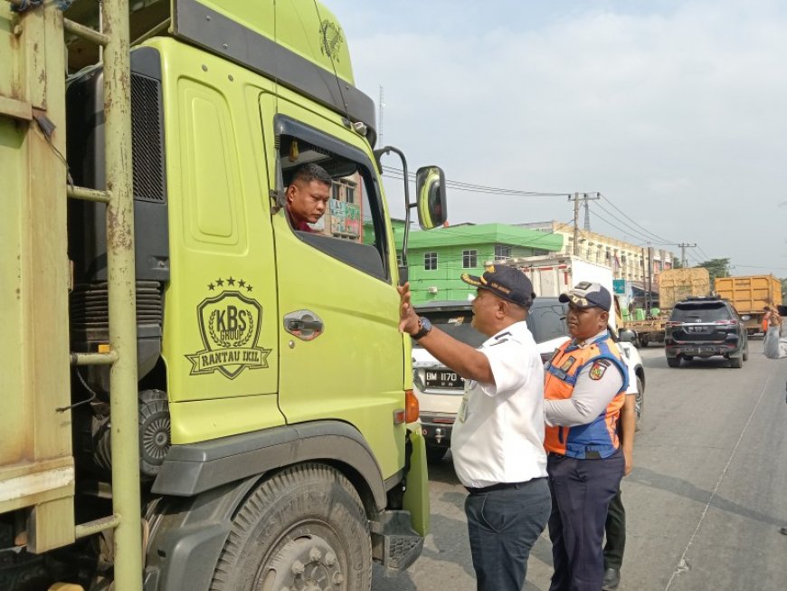 Dishub Pekanbaru Perluas Razia Truk ODOL, Pelanggar Terancam Tilang di Berbagai Titik Kota