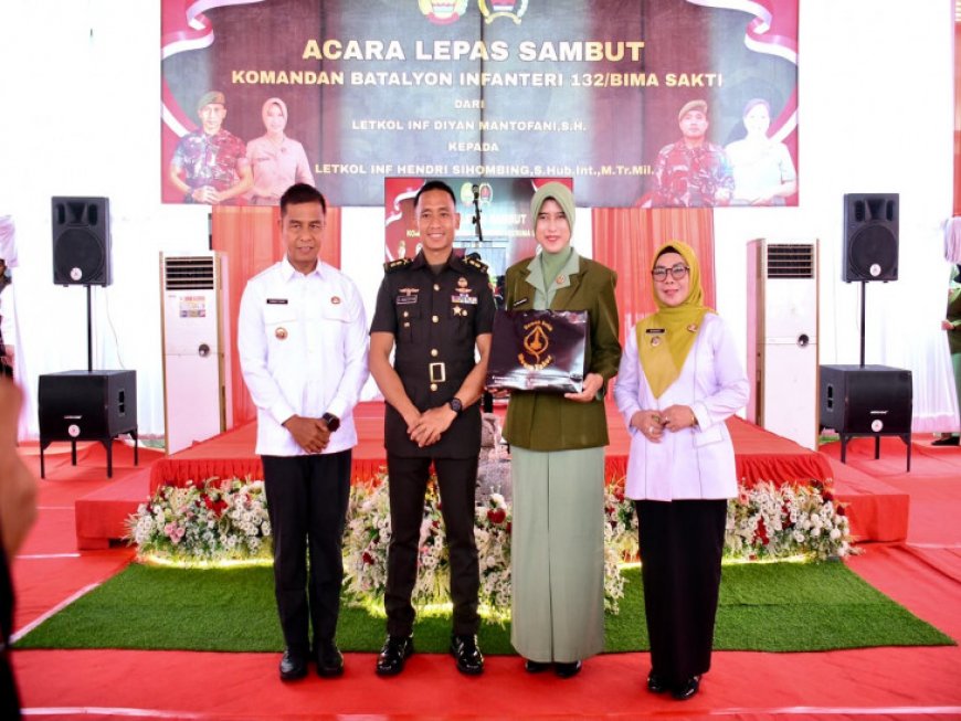 Sertijab Danyonif 132/Bima Sakti, Bupati Kampar Optimistis Sinergi Keamanan dan Pembangunan Makin Kuat