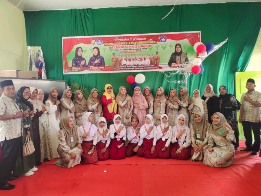 Penuh Haru, SDN 012 Langgini Lepas 7 Lulusan Kelas VI