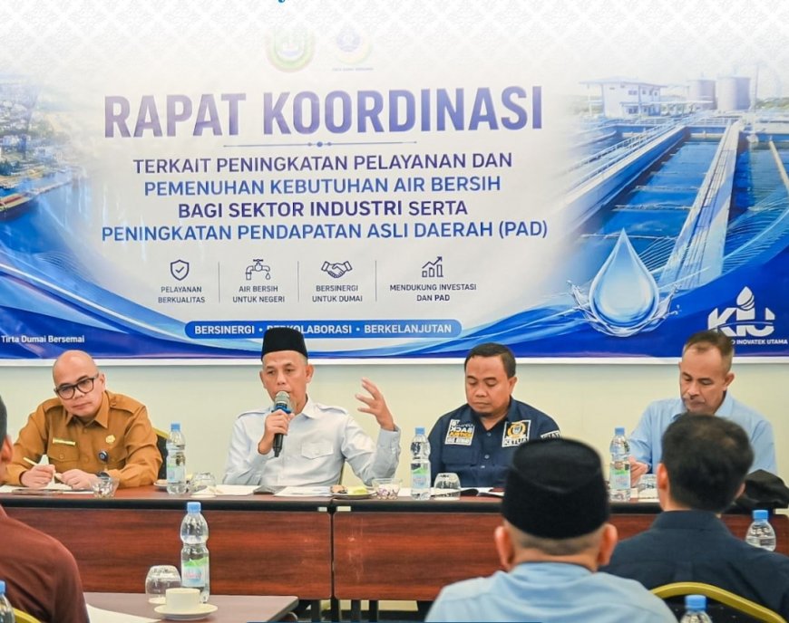Pemko Dumai Gandeng Industri Tingkatkan Penggunaan Air Perumdam, Bidik Kenaikan PAD