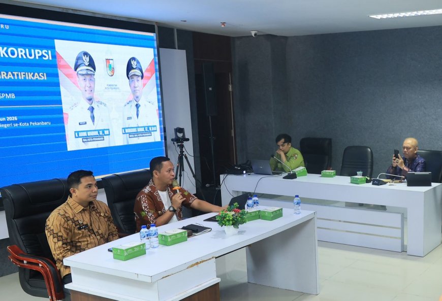 Pemko Pekanbaru Perketat Pengawasan SPMB 2026, Kepala Sekolah Diingatkan Cegah Gratifikasi