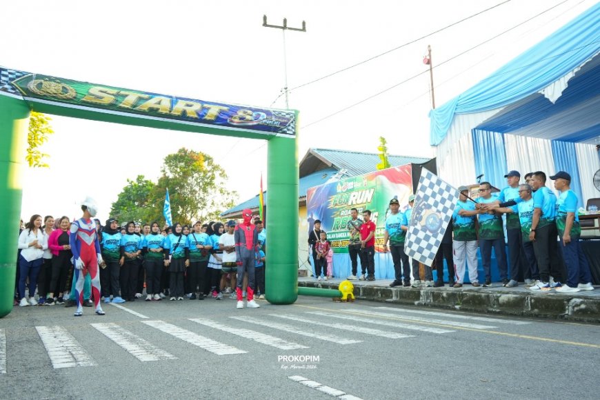 Road to Riau Bhayangkara Run 2026 di Meranti Meriah, Peserta Tempuh Lintasan Simbolis 8 Km