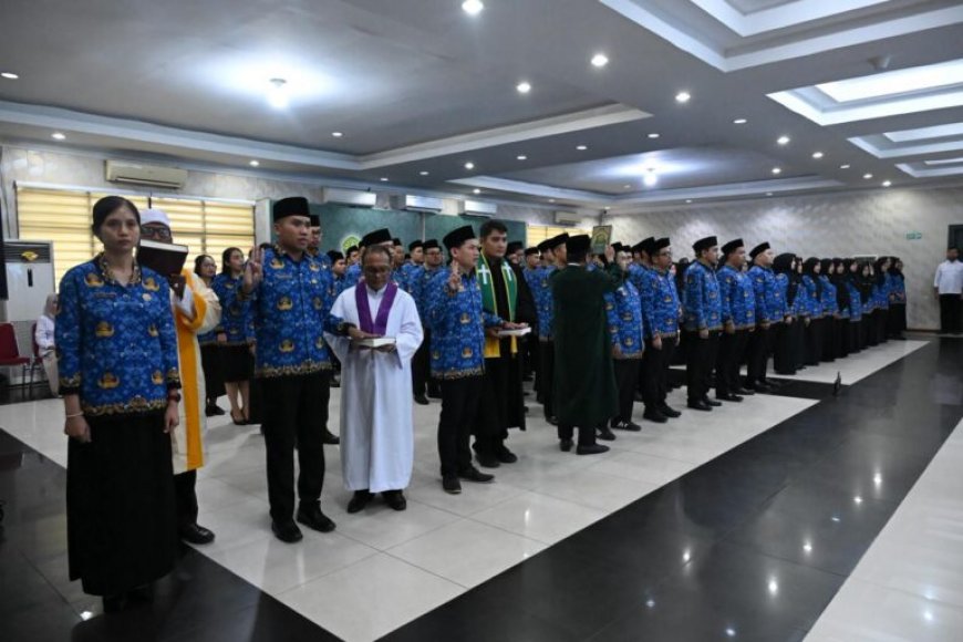 201 Dosen dan Tendik Universitas Riau Resmi Jadi PNS, Rektor Tekankan Integritas dan Profesionalisme