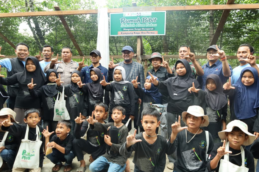 Sekolah Alam Mangrove di Siak Cetak Generasi Penjaga Lingkungan, 40 Anak Dibina Jadi Agen Konservasi