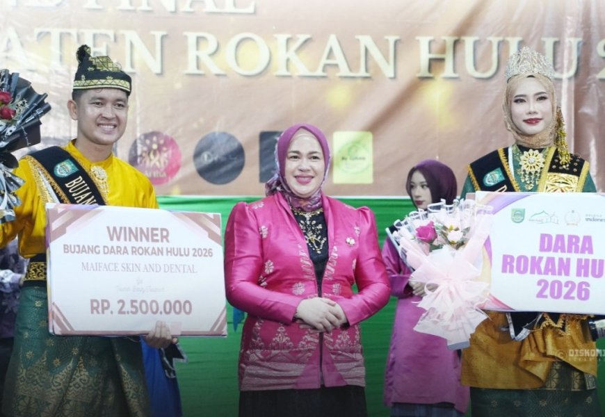 Terpilih Bujang Dara Rohul 2026, Faro dan Rakhmat Tri Dinda Siap Jadi Duta Wisata
