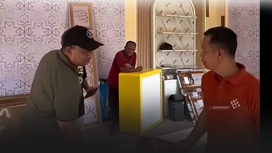 Bupati Rohul Tinjau Persiapan Stand Bazar MTQ Riau,