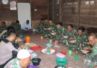 Pererat Kemanunggalan, Prajurit TMMD Kodim 0313/KPR Santap Malam Bersama Warga Orang Tua Asuh