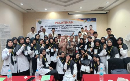 AGPAII Kampar Cetak Guru Pengelola Laboratorium dan Perpustakaan PAI