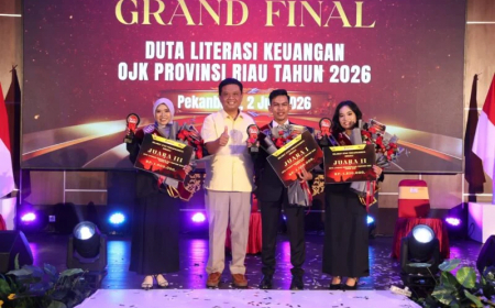 Mahasiswa Unri Borong 3 Gelar Juara Umum Duta Literasi Keuangan OJK Riau 2026