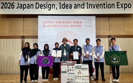 Inovasi Limbah Kulit Buah MBG Jadi Eco-Brick dan Genteng Ramah Lingkungan Antar Siswa MAN 1 Medan Raih Medali Emas di Jepang
