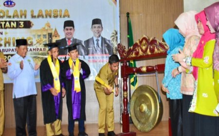 Bupati Kampar Resmikan Sekolah Lansia Tangguh, 96 Peserta