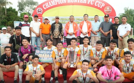 Rafli88 FC Juara Hunter II Cup 2026, Bupati Rohul Sebut Turnamen Mini Soccer Jadi Ajang Pembinaan Atlet Muda