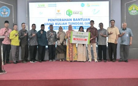 123 Mahasiswa Unri Terima Bantuan UKT dari Baznas Riau Senilai Rp173,7 Juta