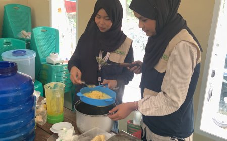 Dorong Pangan Lokal Bergizi, Mahasiswa Kukerta UNRI Kenalkan Susu Jagung kepada Ibu Balita di Kampar