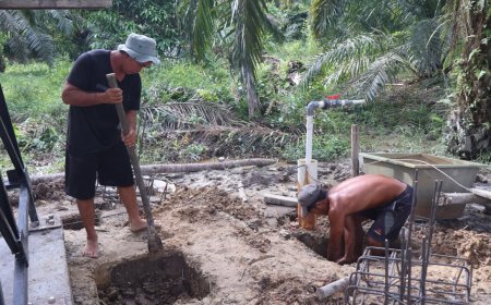 Satgas TMMD Bangun Sumur Bor di Pangkalan Terap