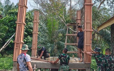 Pembangunan MCK TMMD ke-129 di Pangkalan Terap Capai 28 Persen, Kades Beri Apresiasi
